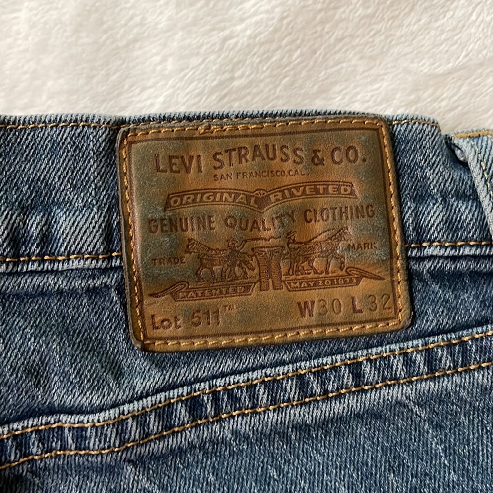Levis 511 Fennel Print Jean - Picture 9 of 12